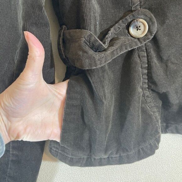 Old Navy Corduroy Coat Women's Sz Large Brown Early 2000's Preppy Retro Jacket - Picture 9 of 12